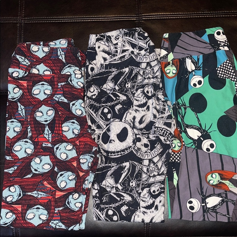 LuLaRoe women’s leggings Nightmare Before Christmas prints NBC